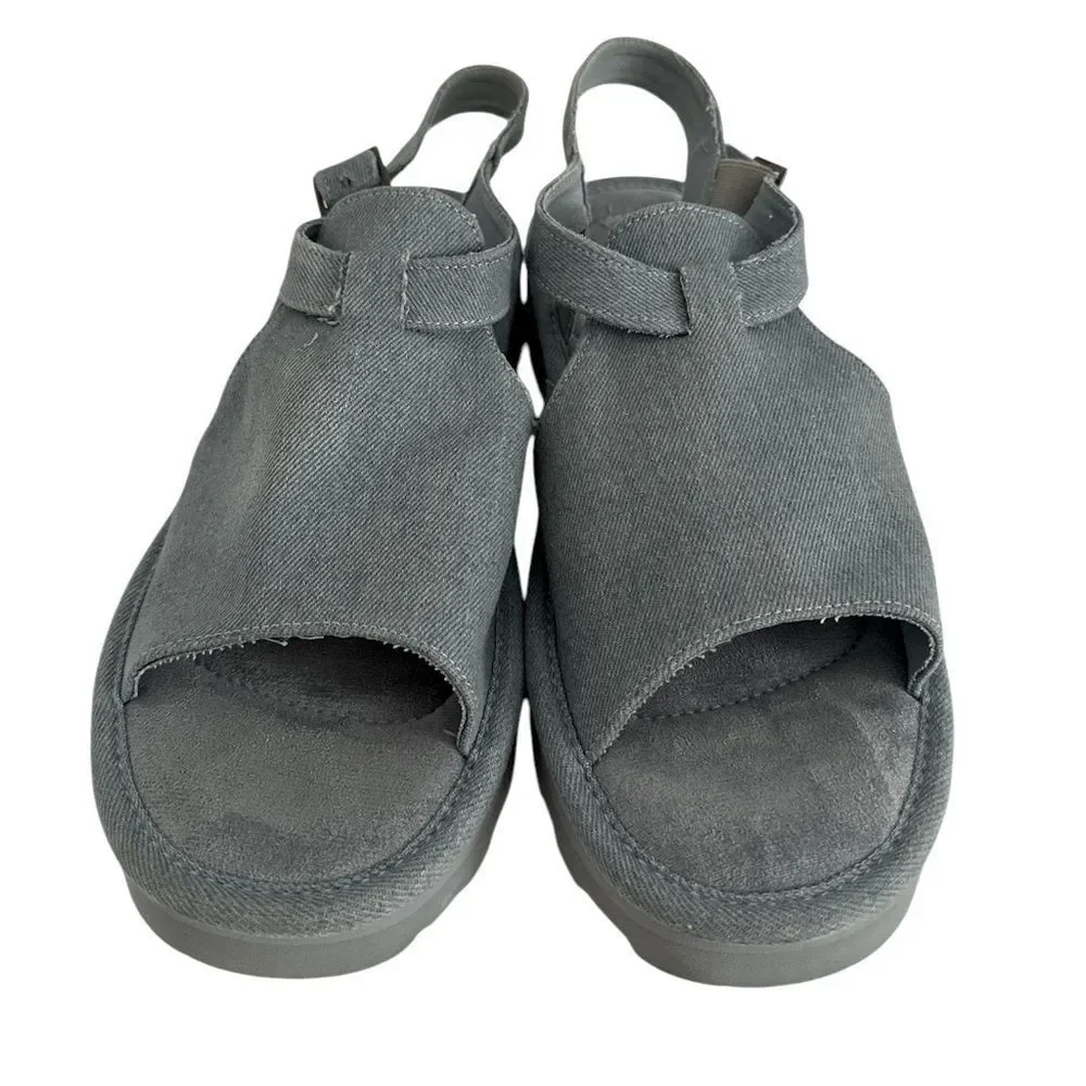 BEAR PAW Ascend Denim Blue Sandals EUC